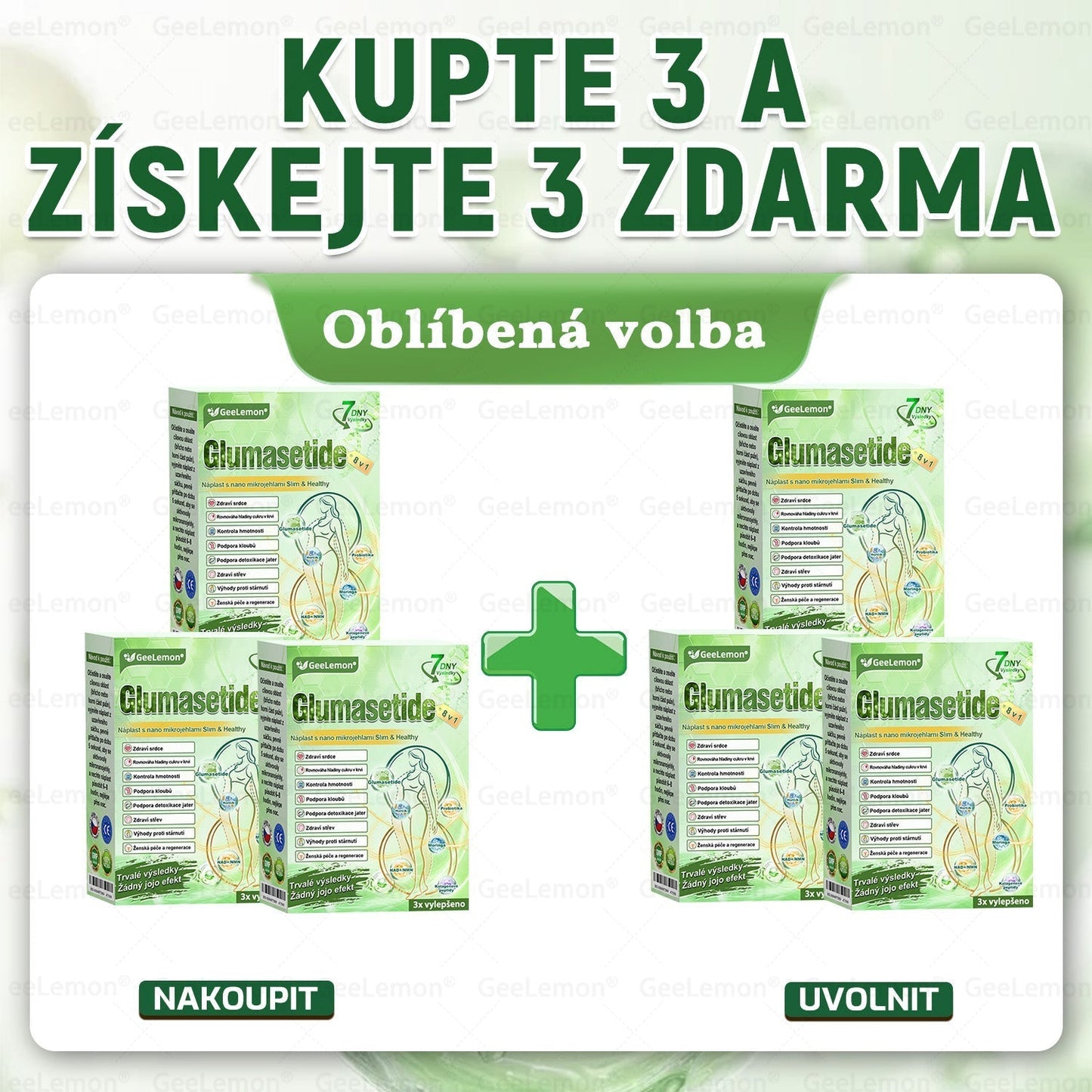 🔥👨‍⚕️Doporučeno Fakultní nemocnicí Motol · 👩‍⚕️ Oficiální prodejna BENU | 🎁 𝐆𝐞𝑒𝑙𝑒𝐦𝐨𝐧® Glum𝐚𝐬𝐞tide 8 v 1 – Zeštíhlující nano mikrojihlový náplast 🇨🇿 Jen 1× denně ✅ Viditelné změny za 7 dní – na obezitu, kardiovaskulární zdraví, diabetes a kloubní problémy